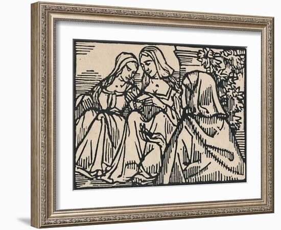 'Illustration for Villon's Ballade Des Femmes De Paris', 1919-Emile Bernard-Framed Giclee Print