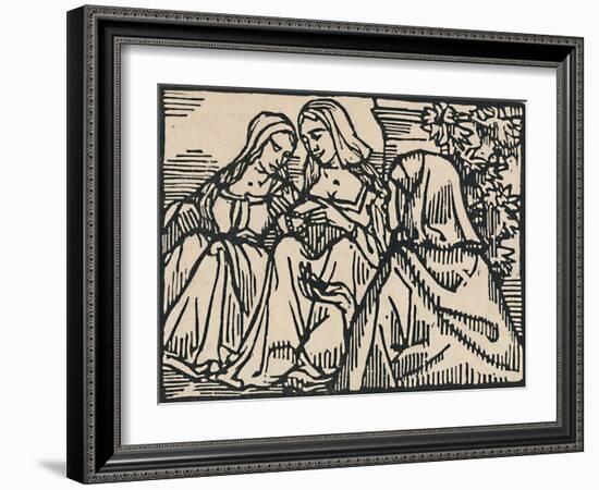 'Illustration for Villon's Ballade Des Femmes De Paris', 1919-Emile Bernard-Framed Giclee Print