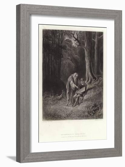 Illustration for Vivien by Alfred Tennyson-Gustave Doré-Framed Giclee Print