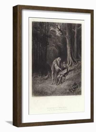 Illustration for Vivien by Alfred Tennyson-Gustave Doré-Framed Giclee Print