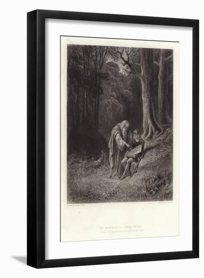 Illustration for Vivien by Alfred Tennyson-Gustave Doré-Framed Giclee Print