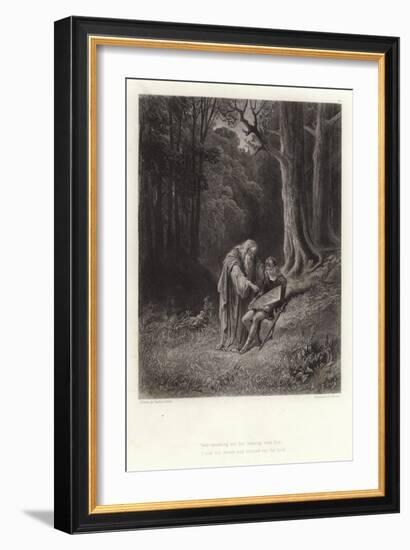 Illustration for Vivien by Alfred Tennyson-Gustave Doré-Framed Giclee Print