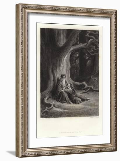 Illustration for Vivien by Alfred Tennyson-Gustave Doré-Framed Giclee Print