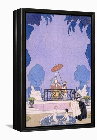 Illustration from a Book of Fairy Tales, 1920S-Georges Barbier-Framed Premier Image Canvas