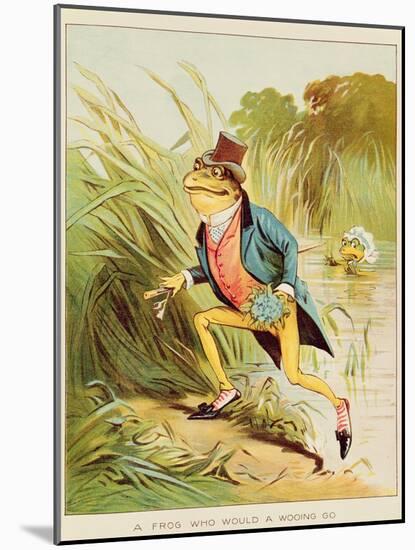 Illustration from 'A Frog He Would A-Wooing Go'-Randolph Caldecott-Mounted Giclee Print