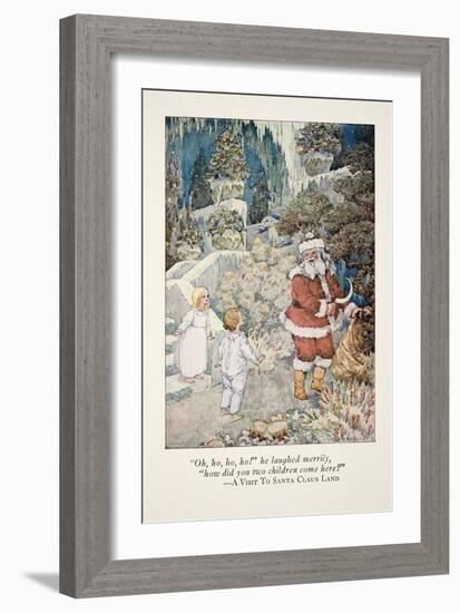 Illustration from 'A Visit to Santa Claus Land' (Colour Litho)-Frederick Richardson-Framed Giclee Print