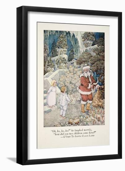 Illustration from 'A Visit to Santa Claus Land' (Colour Litho)-Frederick Richardson-Framed Giclee Print