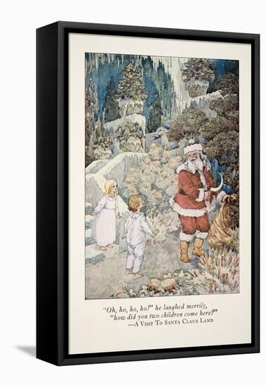 Illustration from 'A Visit to Santa Claus Land' (Colour Litho)-Frederick Richardson-Framed Premier Image Canvas