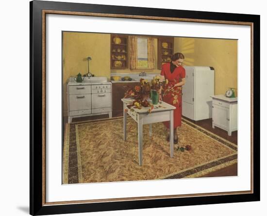 Illustration from a Women's Magazine, 1930S-null-Framed Giclee Print