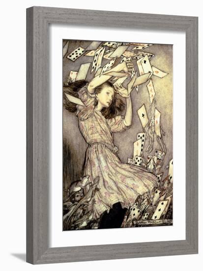 Illustration from 'Alice's Adventures in Wonderland' by Lewis Carroll-Arthur Rackham-Framed Giclee Print