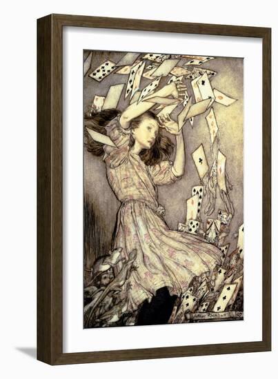 Illustration from 'Alice's Adventures in Wonderland' by Lewis Carroll-Arthur Rackham-Framed Giclee Print