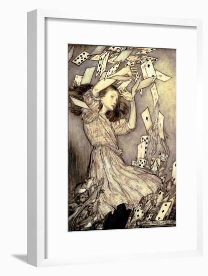 Illustration from 'Alice's Adventures in Wonderland' by Lewis Carroll-Arthur Rackham-Framed Giclee Print