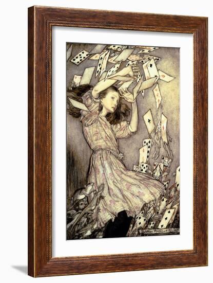 Illustration from 'Alice's Adventures in Wonderland' by Lewis Carroll-Arthur Rackham-Framed Giclee Print