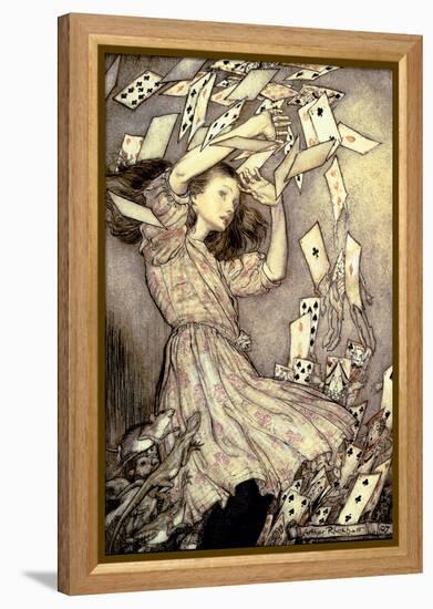Illustration from 'Alice's Adventures in Wonderland' by Lewis Carroll-Arthur Rackham-Framed Premier Image Canvas