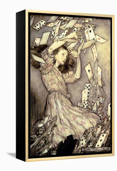 Illustration from 'Alice's Adventures in Wonderland' by Lewis Carroll-Arthur Rackham-Framed Premier Image Canvas