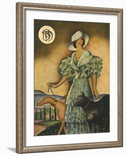 Illustration from 'Blanco Y Negro', 1925-null-Framed Giclee Print
