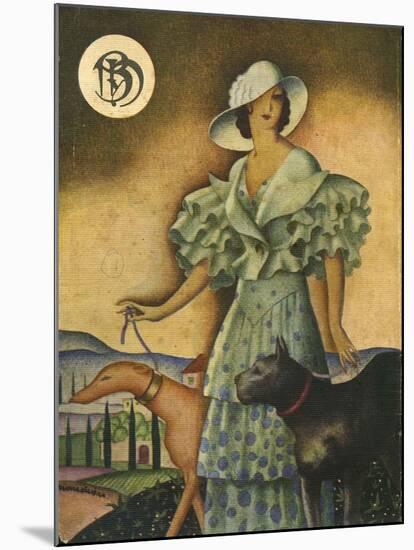 Illustration from 'Blanco Y Negro', 1925-null-Mounted Giclee Print