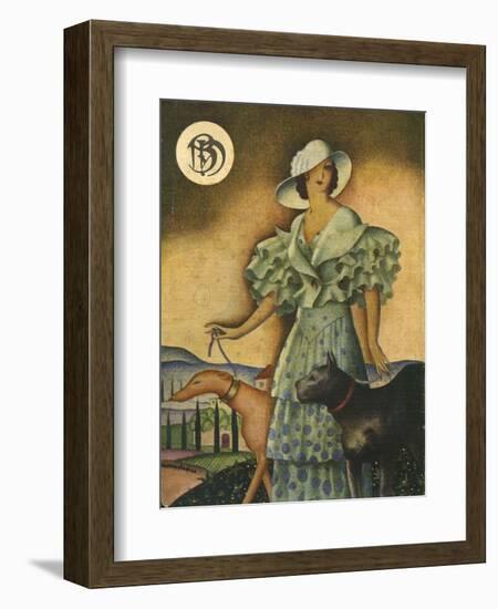 Illustration from 'Blanco Y Negro', 1925-null-Framed Giclee Print