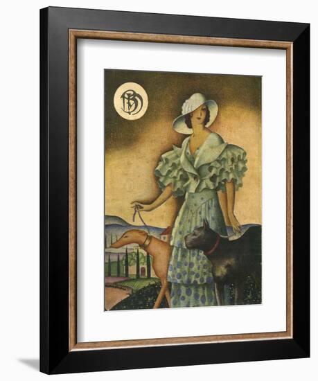 Illustration from 'Blanco Y Negro', 1925-null-Framed Giclee Print