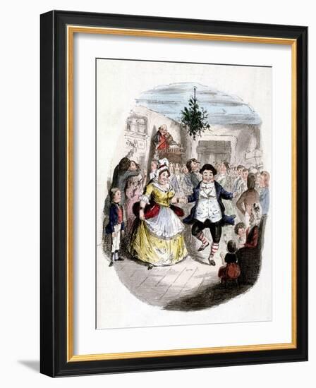 Illustration from Charles Dickens' "A Christmas Carol"-null-Framed Photographic Print