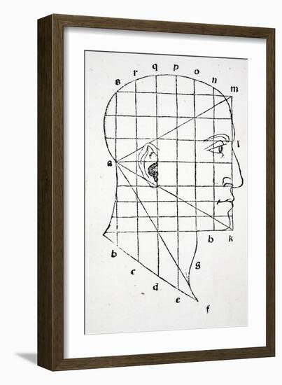 Illustration from 'Divina Proportione' by Luca Pacioli (C.1445-1517), Originally Pub. Venice, 1509-Leonardo da Vinci-Framed Giclee Print