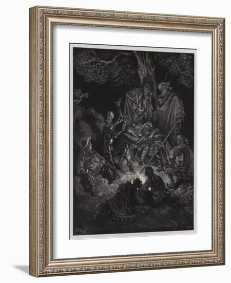 Illustration from Don Quixote De La Mancha-Gustave Doré-Framed Giclee Print