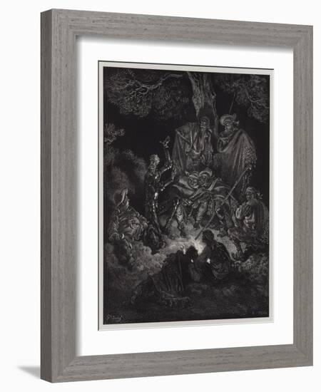 Illustration from Don Quixote De La Mancha-Gustave Doré-Framed Giclee Print