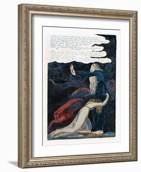 Illustration from 'Europe: a Prophecy', Lambeth, 1794-William Blake-Framed Giclee Print