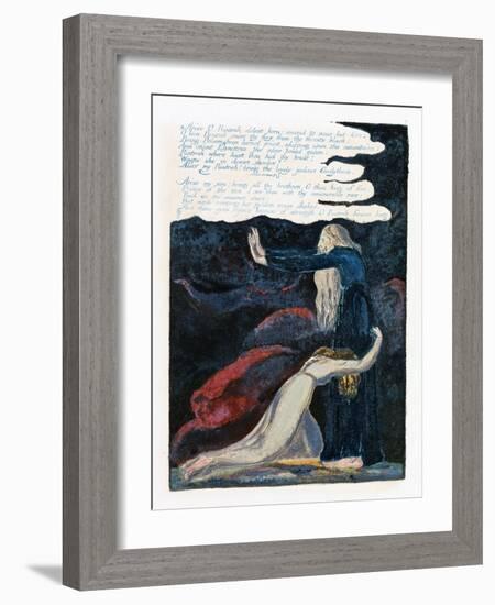 Illustration from 'Europe: a Prophecy', Lambeth, 1794-William Blake-Framed Giclee Print