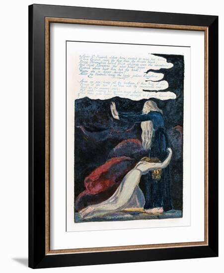 Illustration from 'Europe: a Prophecy', Lambeth, 1794-William Blake-Framed Giclee Print