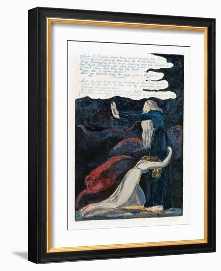 Illustration from 'Europe: a Prophecy', Lambeth, 1794-William Blake-Framed Giclee Print