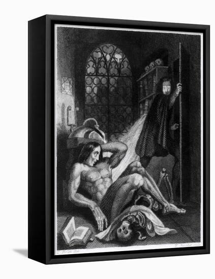 Illustration from "Frankenstein" by Mary Shelley-Theodor M. Von Holst-Framed Premier Image Canvas