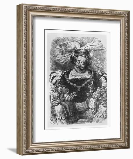 Illustration from 'Gargantua and Pantagruel'-Gustave Dore-Framed Giclee Print