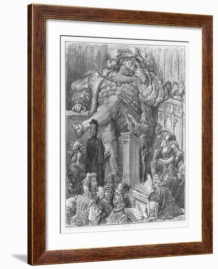 Illustration from 'Gargantua and Pantagruel'-Gustave Dore-Framed Giclee Print