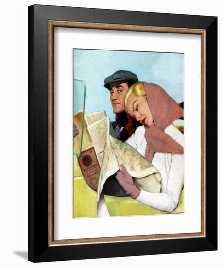 Illustration from 'Homes and Gardens' Magazine, 1954-null-Framed Giclee Print