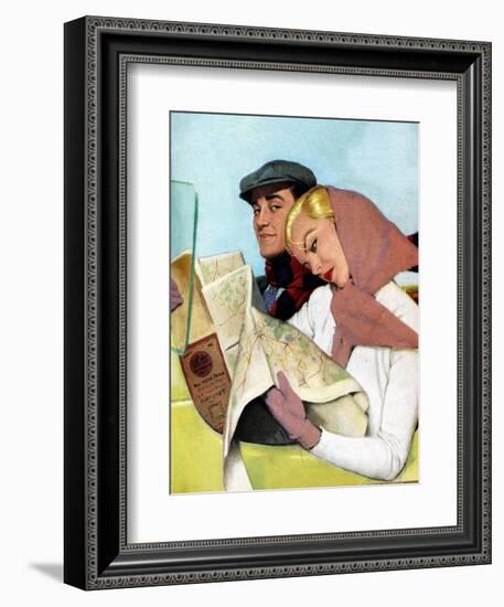 Illustration from 'Homes and Gardens' Magazine, 1954-null-Framed Giclee Print