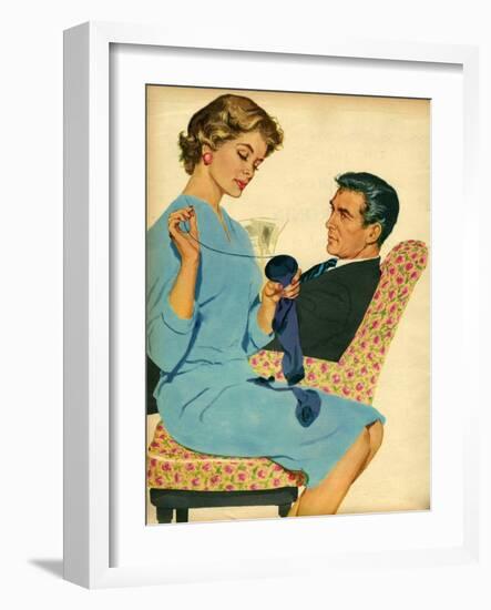 Illustration from 'John Bull', 1950S-null-Framed Giclee Print