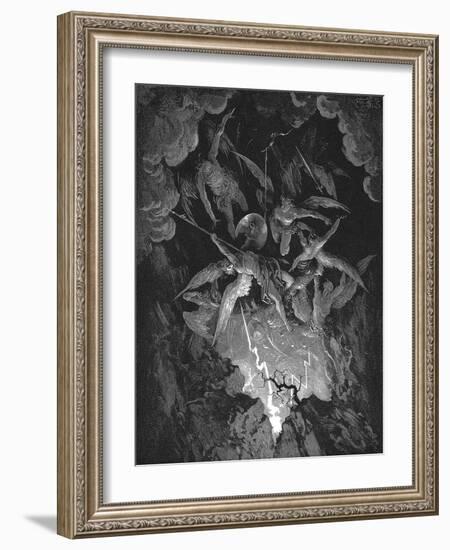 Illustration from John Milton's Paradise Lost, 1866-Gustave Doré-Framed Giclee Print