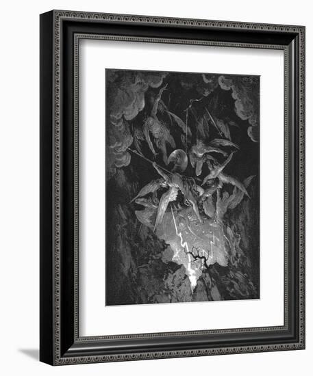 Illustration from John Milton's Paradise Lost, 1866-Gustave Doré-Framed Giclee Print