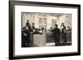 Illustration from 'La Rue a Londres', Pub. by G. Charpentier Et Cie, 1884-Auguste Andre Lancon-Framed Giclee Print