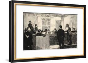 Illustration from 'La Rue a Londres', Pub. by G. Charpentier Et Cie, 1884-Auguste Andre Lancon-Framed Giclee Print