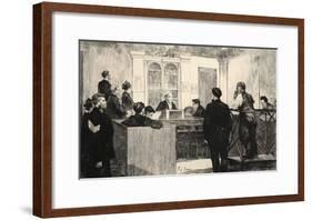 Illustration from 'La Rue a Londres', Pub. by G. Charpentier Et Cie, 1884-Auguste Andre Lancon-Framed Giclee Print