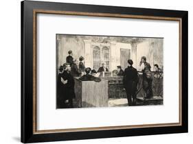 Illustration from 'La Rue a Londres', Pub. by G. Charpentier Et Cie, 1884-Auguste Andre Lancon-Framed Giclee Print