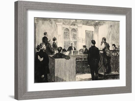 Illustration from 'La Rue a Londres', Pub. by G. Charpentier Et Cie, 1884-Auguste Andre Lancon-Framed Giclee Print