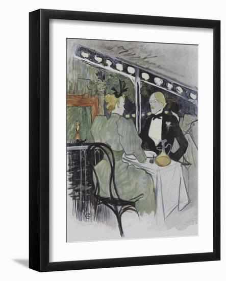 Illustration from Le Plaisir a Paris (Colour Litho)-Henri de Toulouse-Lautrec-Framed Giclee Print