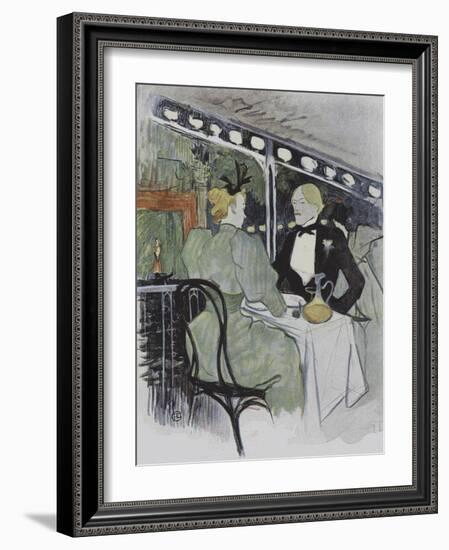 Illustration from Le Plaisir a Paris (Colour Litho)-Henri de Toulouse-Lautrec-Framed Giclee Print