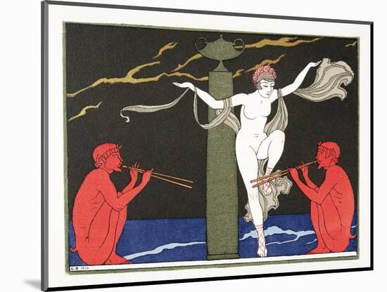 Illustration from Les Chansons De Bilitis, by Pierre Louys, Pub. 1922 (Pochoir Print)-Georges Barbier-Mounted Giclee Print