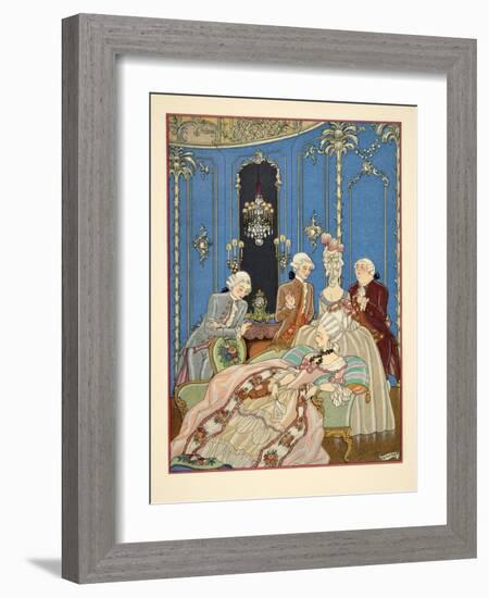 Illustration from 'Les Liaisons Dangereuses' by Pierre Choderlos De Laclos (1741-1803) Pub. 1934 (P-Georges Barbier-Framed Giclee Print