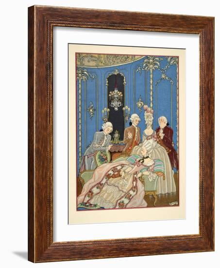 Illustration from 'Les Liaisons Dangereuses' by Pierre Choderlos De Laclos (1741-1803) Pub. 1934 (P-Georges Barbier-Framed Giclee Print