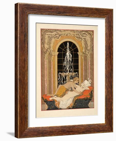 Illustration from 'Les Liaisons Dangereuses' by Pierre Choderlos De Laclos (1741-1803) Pub. 1934 (P-Georges Barbier-Framed Giclee Print